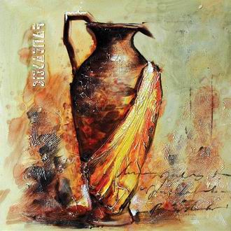 Textured Utensils oil painting